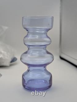 Alexandrite Neodymium 3 pc Bubble Vases UV GLOW pink Italy Murano wisteria