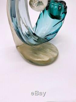 Alfredo Barbini Mid Century Modern Murano Glass Bird Of Paradise 14 1/4