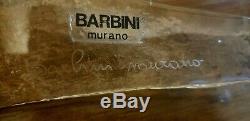 Alfredo Barbini Murano Confetti Hand Blown Glass Chandelier