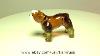 American Bulldog Hand Blown Glass Figurine Murano Art Dollhouse Pet Miniature