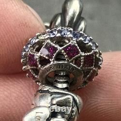 Antique And Rare Ri And Ma Murano Sterling Silver 925 Beads Hand Blown Glass