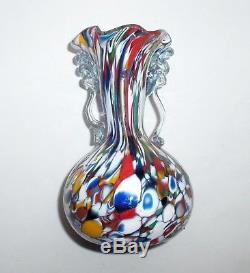 Antique Italian Murano Hand Made Art Blown Glass Vase