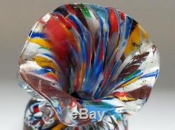 Antique Italian Murano Hand Made Art Blown Glass Vase