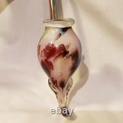 Antique Murano Art Glass Tobacco Pipe, Smoking Pipe Hand Blown EOD Whimsy 10.5