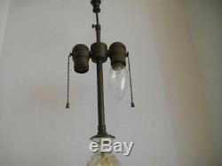 Antique Murano Glass Table Lamp Original Finial 29 in. Barovier Toso Italy VGC