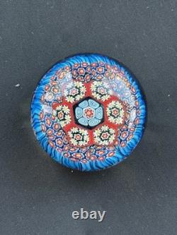 Antique Murano Millefiori Hand Blown Paper Weight