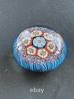 Antique Murano Millefiori Hand Blown Paper Weight