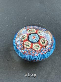 Antique Murano Millefiori Hand Blown Paper Weight