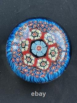 Antique Murano Millefiori Hand Blown Paper Weight