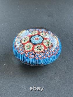 Antique Murano Millefiori Hand Blown Paper Weight