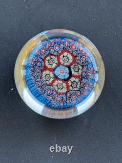 Antique Murano Millefiori Hand Blown Paper Weight