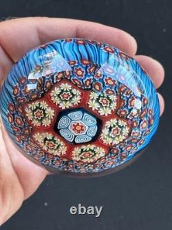 Antique Murano Millefiori Hand Blown Paper Weight