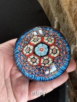 Antique Murano Millefiori Hand Blown Paper Weight