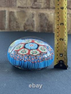 Antique Murano Millefiori Hand Blown Paper Weight