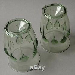 Antique Vittorio Zecchin Cappellin Venini Murano Teardrop Vase Pair Ca. 1920's