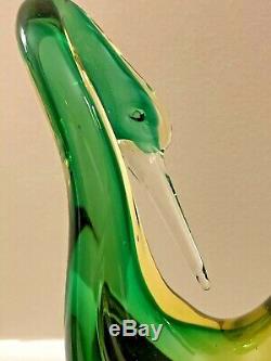 Antonio Da Ros Cenedese Murano Italy Mid Century Pair of Swan or Heron Birds