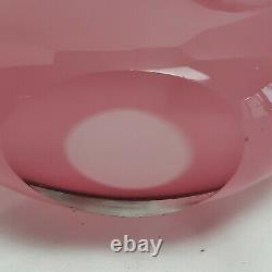 Archimede Seguso Hand Blown Art Glass Pink Alabastro Swimming Gold Fish Figurine