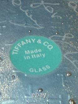 Archimede Seguso for Tiffany & Co Hand Blown Gold Bubble Bowl Murano signed