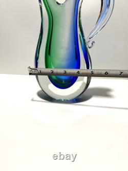 Art GLASS VASE Hand Blown''MURANO'' 10''Tall