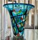 Art Glass Hand-Blown Cylinder Vase