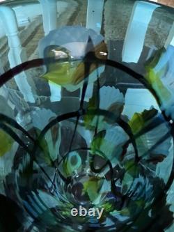Art Glass Hand-Blown Cylinder Vase