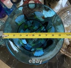 Art Glass Hand-Blown Cylinder Vase