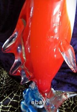 Art Glass Murano Vintage Hand Blown Marlin Vase #6