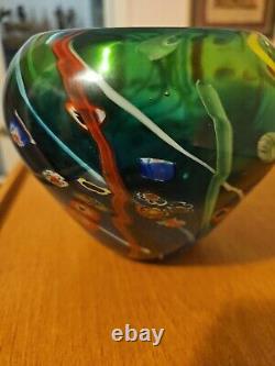 Art Glass Vase hand blown Murano Style