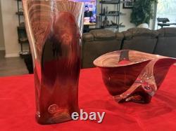 Authentic, Catalogs, Stamped Dino Rosin ORIGINAL Hand Blown Glass Murano, Italy