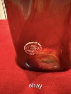 Authentic, Catalogs, Stamped Dino Rosin ORIGINAL Hand Blown Glass Murano, Italy