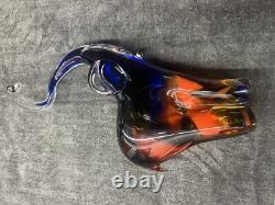 Authentic Murano Hand-Blown Art Glass Sculpture (Signed & Dated)