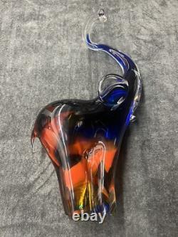 Authentic Murano Hand-Blown Art Glass Sculpture (Signed & Dated)