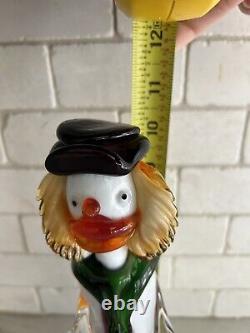 Authentic Vintage 1950s-1960s Murano Italy Hand Blown Art Glass Clown Venice 10