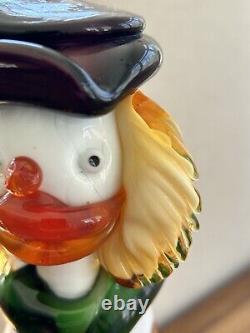 Authentic Vintage 1950s-1960s Murano Italy Hand Blown Art Glass Clown Venice 10