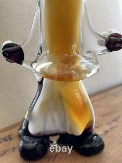 Authentic Vintage 1950s-1960s Murano Italy Hand Blown Art Glass Clown Venice 10