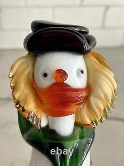 Authentic Vintage 1950s-1960s Murano Italy Hand Blown Art Glass Clown Venice 10