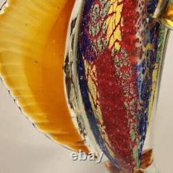 BADASH Murano-Style FIRESTORM Blown Art Glass Crystal 17 SAILFISH Sculpture