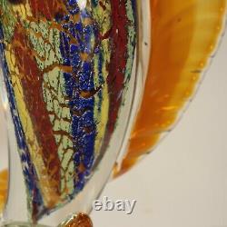 BADASH Murano-Style FIRESTORM Blown Art Glass Crystal 17 SAILFISH Sculpture
