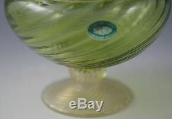 Barovier Toso Murano Glass Footed Apothecary Jar Dresser Jar Flower Finial #2
