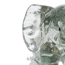 Barovier & Toso Murano Venetian Italian Green Hand Blown Elephant Figurine 6