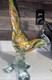 Beautiful Vintage Hand Blown Murano-Style Glass Rooster Figure 14 Inches Tall