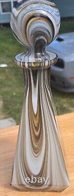 Blown Glass Decanter Italian Made Murano Hand Blown