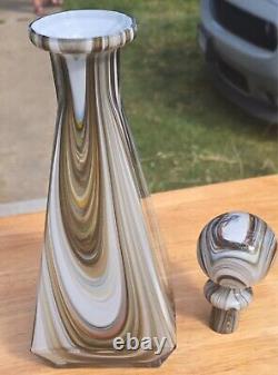 Blown Glass Decanter Italian Made Murano Hand Blown