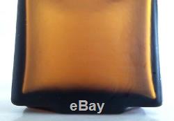 Bold Handsome Geometric Mid Century Art Glass Jar Canister Decanter by Vistosi