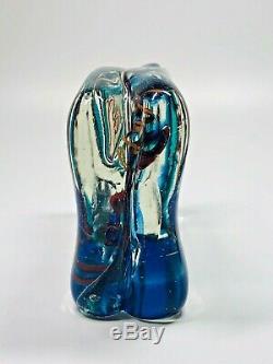 C1950s Alfredo Barbini For Gino Cenedese Murano Italy Glass Block Fish Aquarium