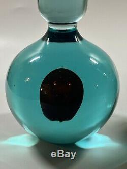 C1960s Antonio da Ros Cenedese Murano Italy Sommerso Glass Candle Stick Holders