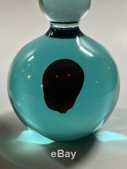 C1960s Antonio da Ros Cenedese Murano Italy Sommerso Glass Candle Stick Holders