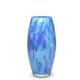 Ca D Oro Glass Vase Blue Confetti Hand Blown Murano-Style Art Glass for Flowe