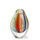 Cá d'Oro Drop Glass Vase Hippie Canes Hand Blown Murano-Style Art Glass Colored