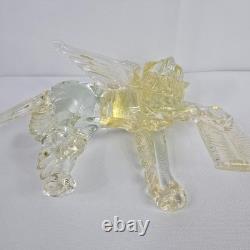 Campanella Murano Hand Blown Glass Saint Mark Winged Lion Figurine Gold Venitian